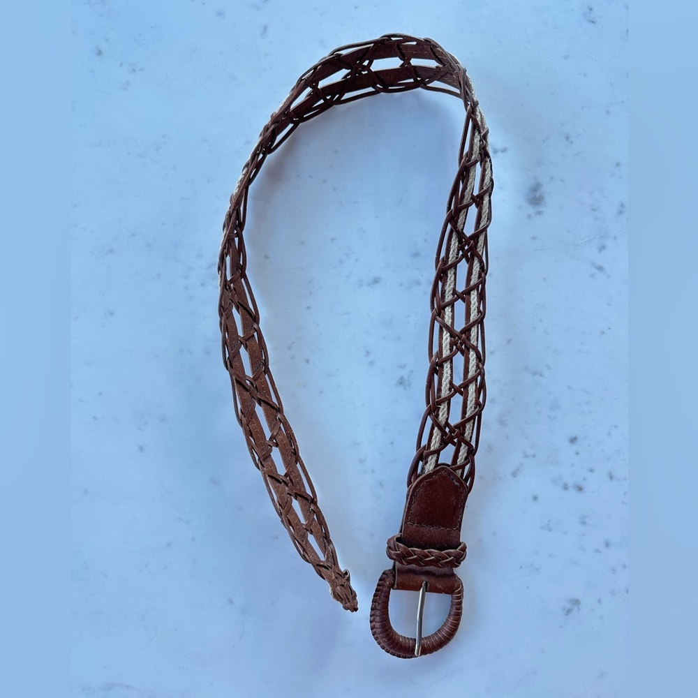 Urban Outfitters Ecote Brown Woven Waist Belt